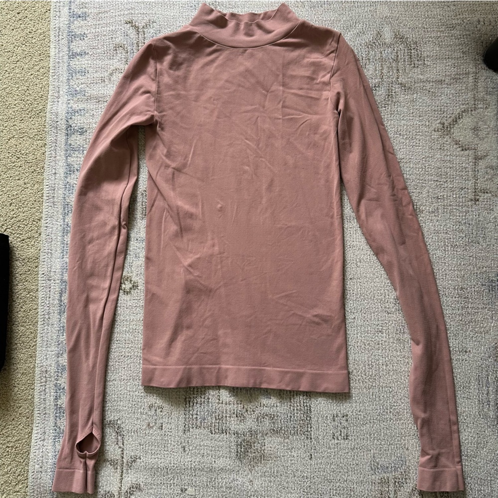 LAST CHANCE Free People Rocky Seamless Turtleneck in Copper Rose Size XS/S